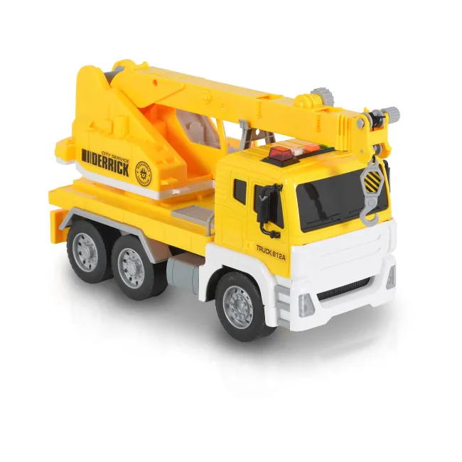 Camion cu macara, 30 cm, Moni, Galben