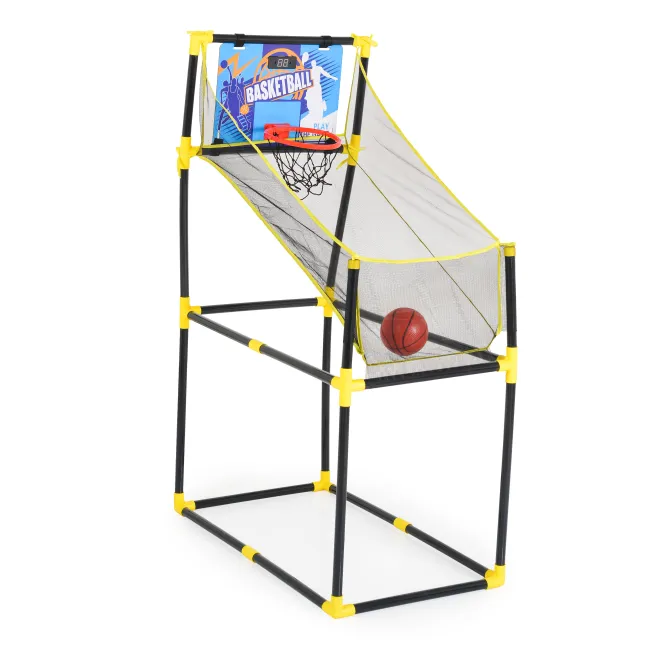 Cos de baschet cu tabel electronic de marcat si minge