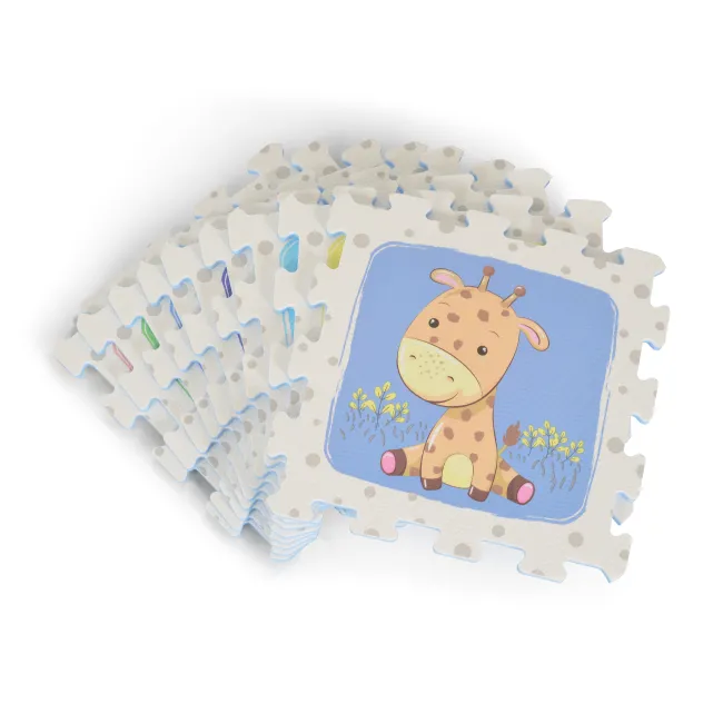 Covor puzzle moale cu 9 piese - Safari, Moni
