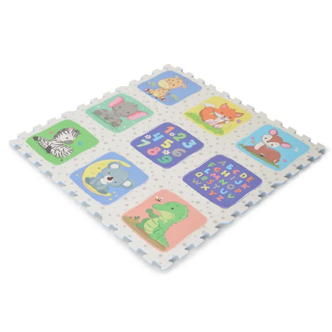 Covor puzzle moale cu 9 piese - Safari, Moni