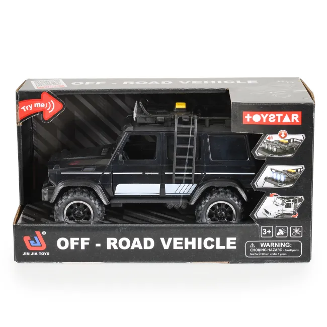Jucarie Masinuta Jeep Off-road cu lumini si sunet, Jin Jia Toys, 23 cm