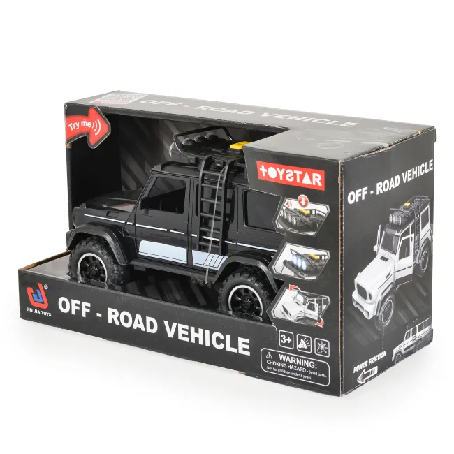 Jucarie Masinuta Jeep Off-road cu lumini si sunet, Jin Jia Toys, 23 cm