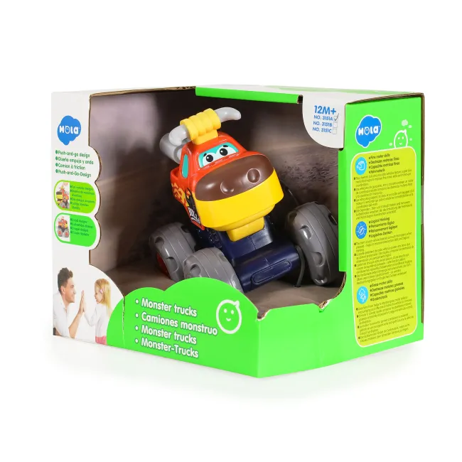 Jucarie Monster Truck Hola - Bulls, cu motor frictiune