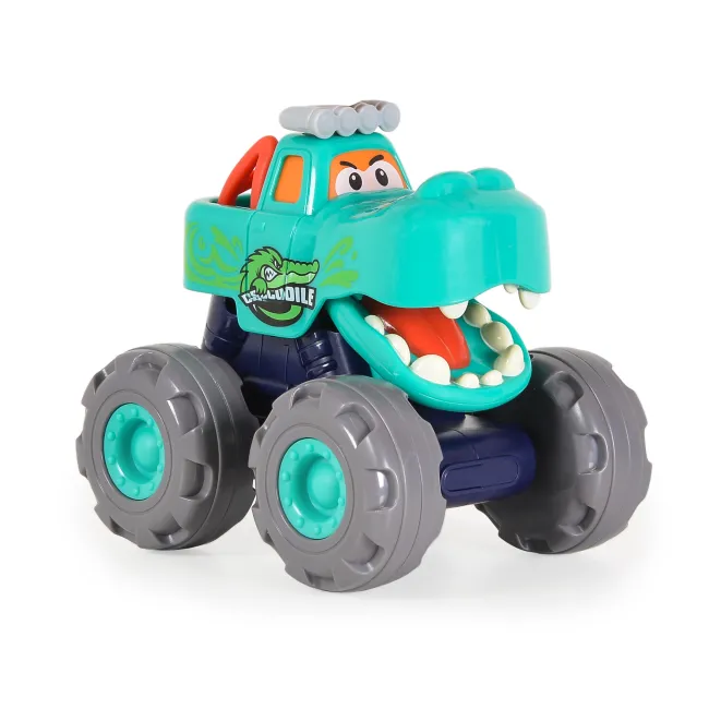 Jucarie Monster Truck Hola - Crocodil, cu roti libere