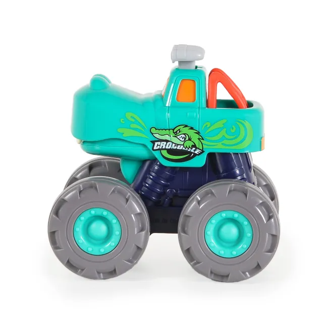 Jucarie Monster Truck Hola - Crocodil, cu roti libere