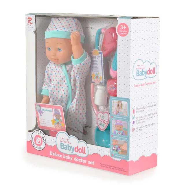 Papusa cu accesorii Tutu Love, cu stetoscop si sunet, Dotts, 31 cm