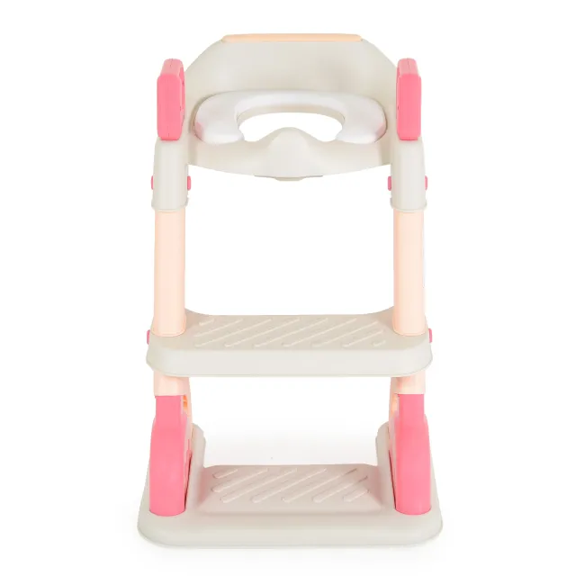 Adaptor toaletă cu scara Murray pentru bebelusi, Cangaroo, Roz