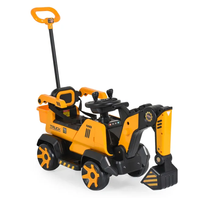 Excavator electric Bumblebee Ride-on pentru copii 3+