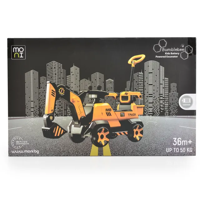 Excavator electric Bumblebee Ride-on pentru copii 3+