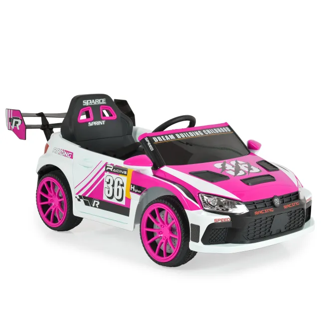Masinuta electrica copii 3ani+ BO Super Drift, acumulator si telecomanda, 4X4, 12V MP3/USB, Moni, Roz-Alb