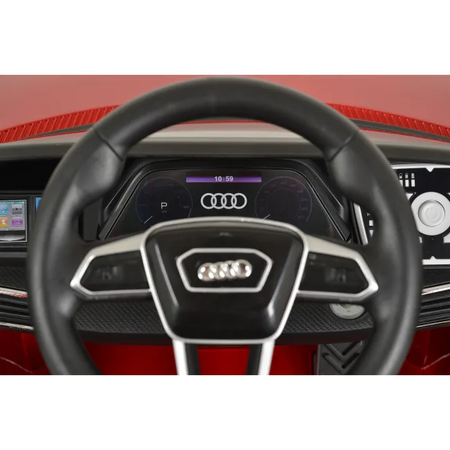 Masinuta electrica pentru copii Audi RS e‑tron 717, acumulatori si telecomanda, 12V MP3/USB si Bluetooth, Rosu