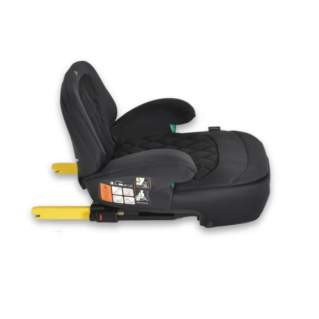 Scaun auto copii Jax cu Isofix, pentru 6 - 12 ani, Cangaroo, Negru