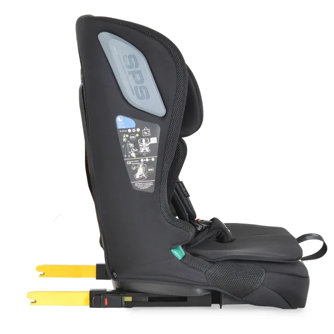 Scaun auto copii iDrive Phantom cu Isofix, de la 6 luni - 12 ani, Cangaroo, Negru