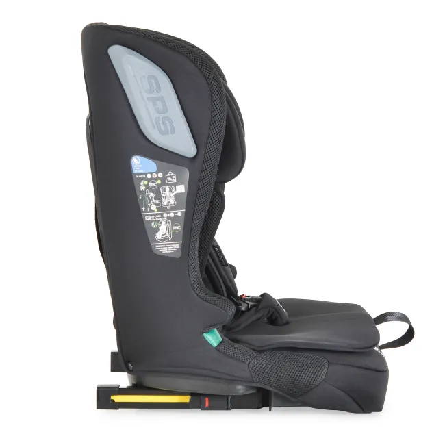 Scaun auto copii iDrive Phantom cu Isofix, de la 6 luni - 12 ani, Cangaroo, Negru