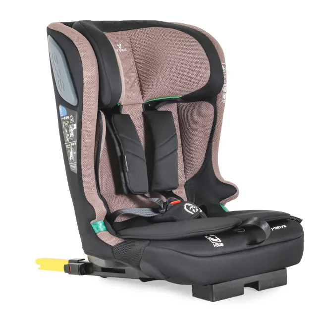 Scaun auto copii iDrive Powder Puff cu Isofix, de la 6 luni - 12 ani, Cangaroo, Maro