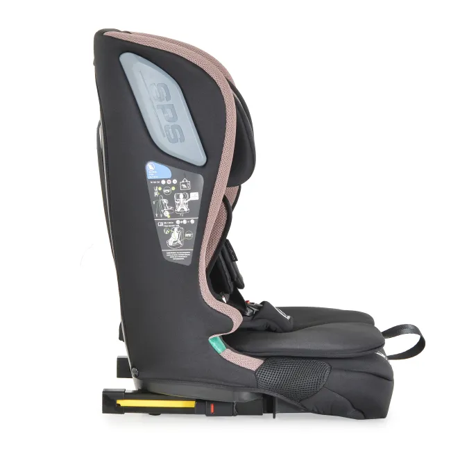 Scaun auto copii iDrive Powder Puff cu Isofix, de la 6 luni - 12 ani, Cangaroo, Maro