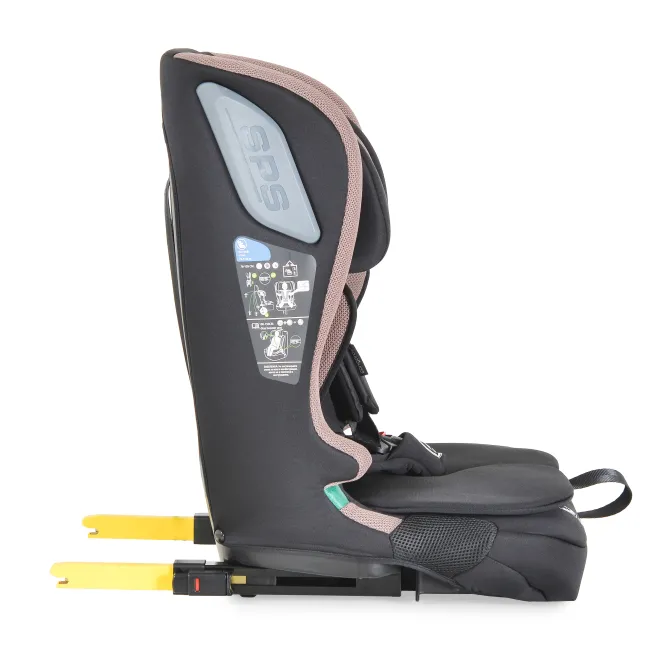 Scaun auto copii iDrive Powder Puff cu Isofix, de la 6 luni - 12 ani, Cangaroo, Maro