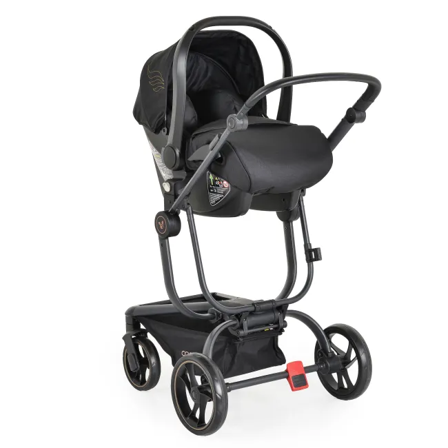 Scaun auto tip scoica Ellada pentru nou nascuti, Cangaroo, Negru