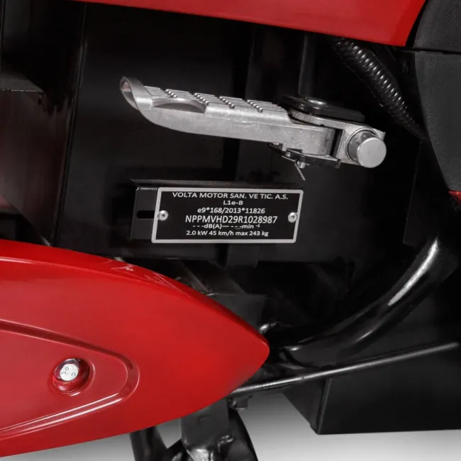 Scuter Electric, 2000W, Fara Permis, Voltarom S2, autonomie pana la 60 km, Visiniu