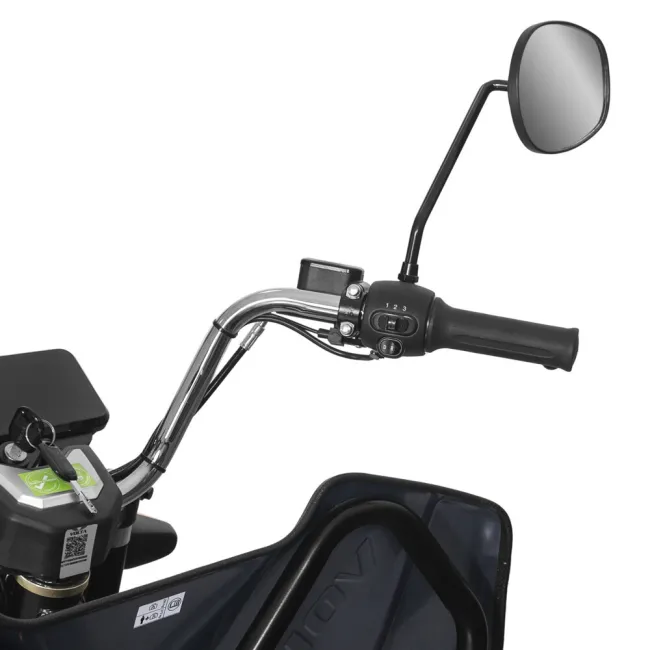 Triciclu Electric, FARA Permis, Motor 3900W, Voltarom Hercules, Tuk Tuk, 72V, 45Ah, pana la 50km autonomie, Gri