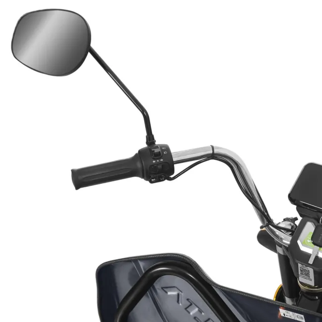 Triciclu Electric, FARA Permis, Motor 3900W, Voltarom Hercules, Tuk Tuk, 72V, 45Ah, pana la 50km autonomie, Gri