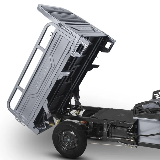Triciclu Electric, FARA Permis, Motor 3900W, Voltarom Hercules, Tuk Tuk, 72V, 45Ah, pana la 50km autonomie, Gri
