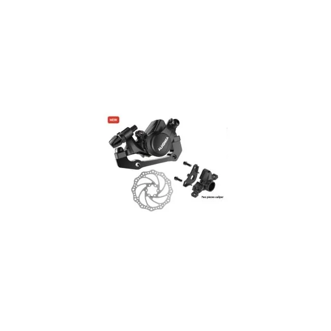 Frana spate pe disc HJ-MD16, adaptor IS, rotor 160 mm, accesorii incluse, negru