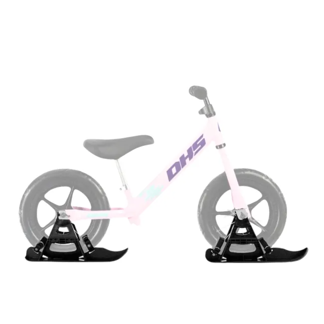 Bicicleta fara pedale DHS RIDE-ON Roz, kit ski inclus - Reambalat