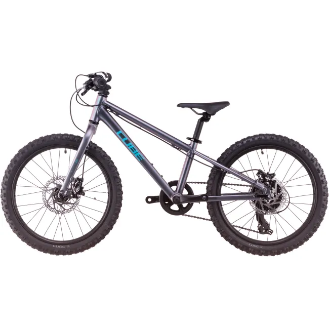 Bicicleta Copii Cube Acid 200 Disc Galactic Cyan 2026 - 20 inch, Violet-Albastru