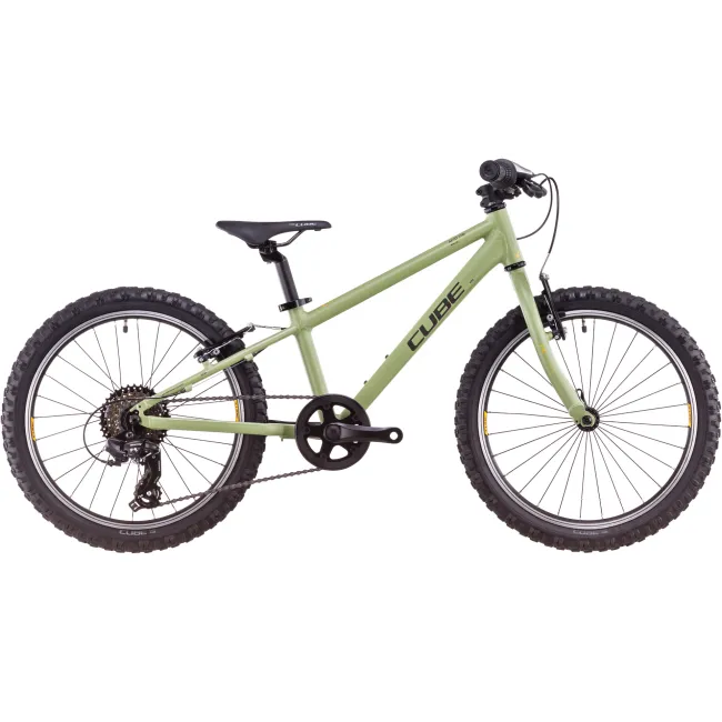 Bicicleta Copii Cube Acid 200 Lightolive Orange 2026 - 20 inch, Verde-Portocaliu