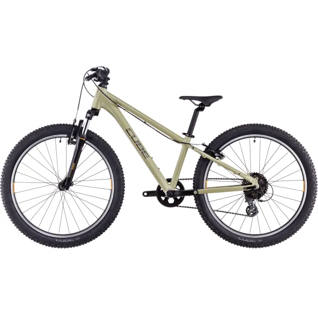 Bicicleta Copii Cube Acid 240 Lightolive Orange 2026 - 24 inch, Verde-Portocaliu