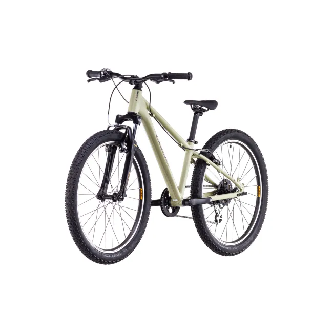 Bicicleta Copii Cube Acid 240 Lightolive Orange 2026 - 24 inch, Verde-Portocaliu