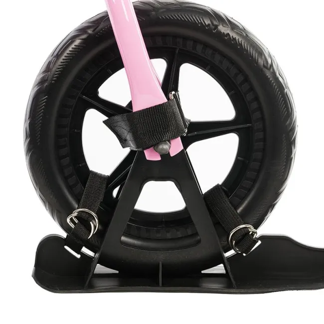 Bicicleta fara pedale DHS RIDE-ON Roz, kit ski inclus - Reambalat
