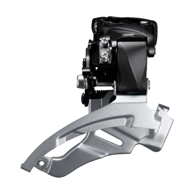 Schimbator fata 3x9 viteze Shimano Altus AFDM2000DSM6, Dual-Pull, argintiu