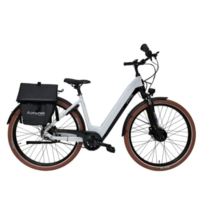 Bicicleta electrica Prophete 52342 - 28 inch, M, Alb-Negru