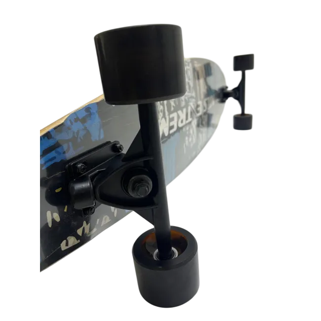 Longboard Nils Extreme - 103 x 25 Cm, Negru-Albastru