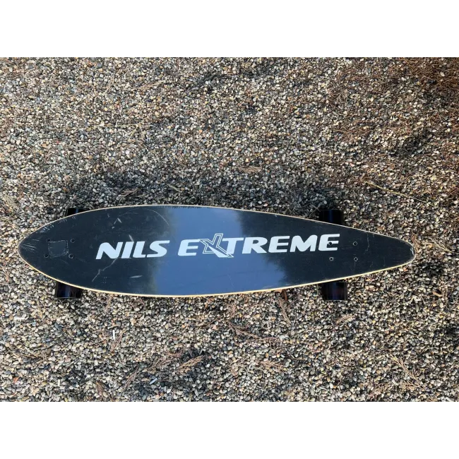 Longboard Nils Extreme - 103 x 25 Cm, Negru-Albastru
