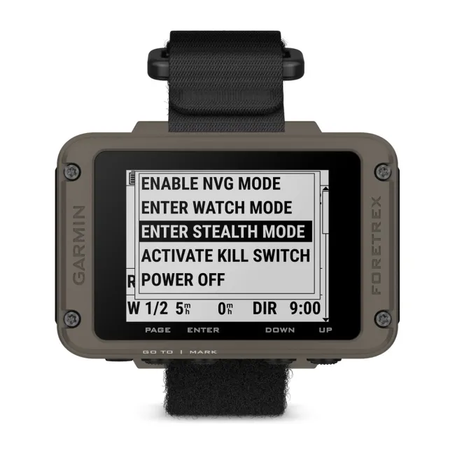 Garmin Ediţia Foretrex® 901 Ballistic | Navigator cu GPS purtat la încheietura mâinii cu curea