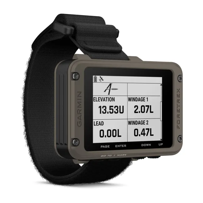 Garmin Ediţia Foretrex® 901 Ballistic | Navigator cu GPS purtat la încheietura mâinii cu curea