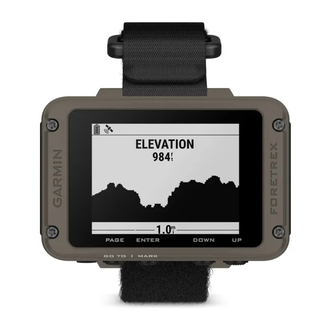 Garmin Ediţia Foretrex® 901 Ballistic | Navigator cu GPS purtat la încheietura mâinii cu curea