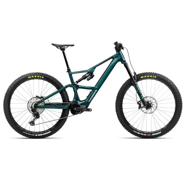 Bicicletă electrică eMTB Trail Orbea RISE LT H10 - Escape Green | Splash Ice Green (Gloss)