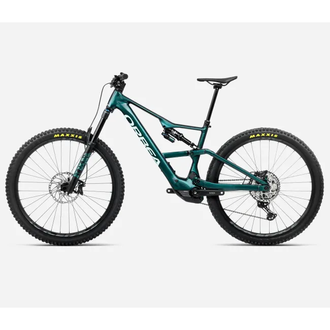 Bicicletă electrică eMTB Trail Orbea RISE LT H10 - Escape Green | Splash Ice Green (Gloss)