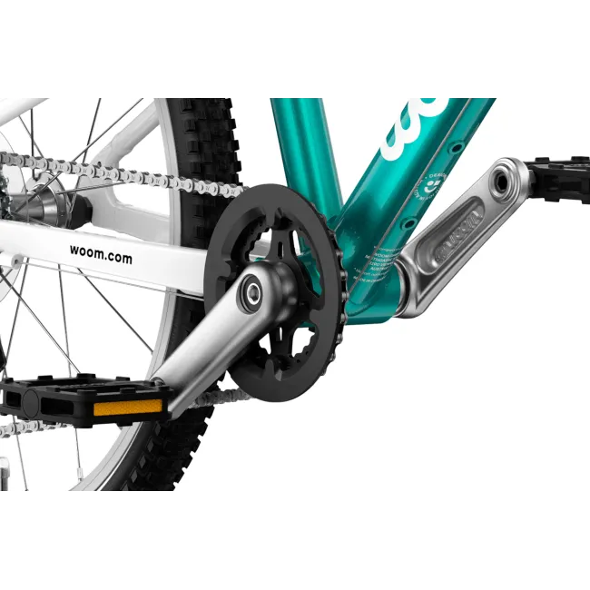Bicicleta copii Woom 4 Go cu roti 20" turcoaz Metallic Petrol