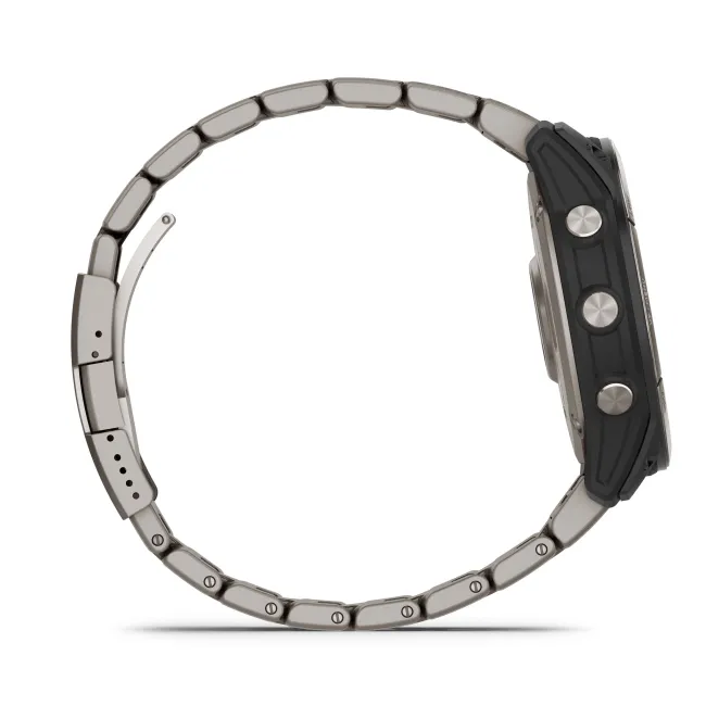 Garmin - quatix 7x Solar Titanium - ceas inteligent premium cu GPS cu functii avansate pentru sport si navigatie