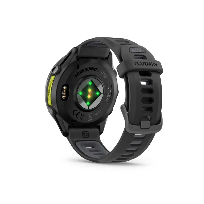 Garmin Forerunner 970 - ceas multisport cu GPS si AMOLED - negru Carbon Gray DLC Titanium with Black Case and Black | Translucent Whitestone Band