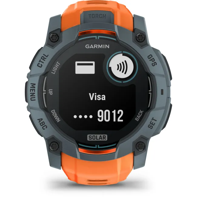 Garmin INSTINCT 3 - 50 mm Solar albastru Twilight - smartwatch robust cu GPS