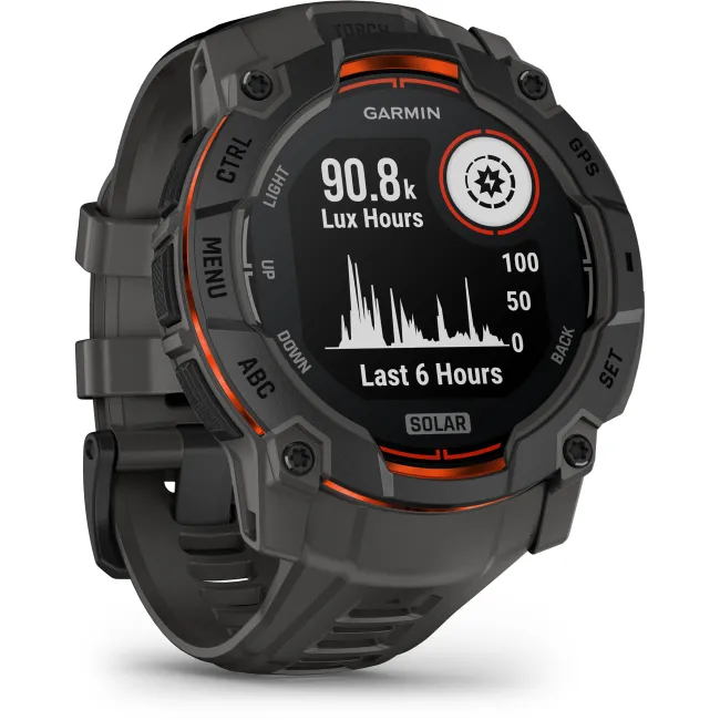 Garmin INSTINCT 3 - 50 mm Solar negru - smartwatch robust cu GPS