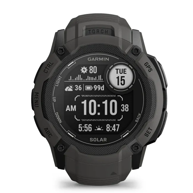 Garmin Instinct 2X Solar - smartwatch robust cu GPS - Grafit