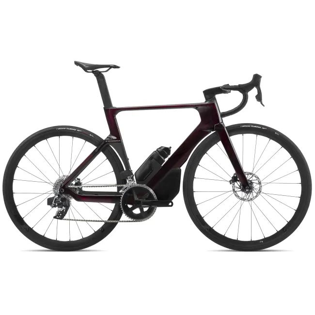 Orbea ORCA AERO M31eLTD PWR Wine Red Carbon View - Carbon Raw - bicicletă șosea racing aero