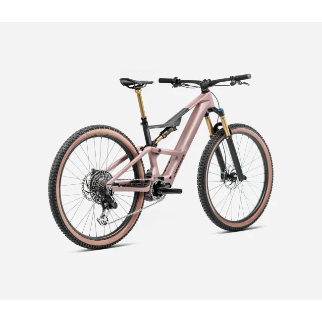 Bicicletă electrică eMTB Trail Orbea RISE LT M10 420W - Desert Rose | Carbon Raw (Matt)